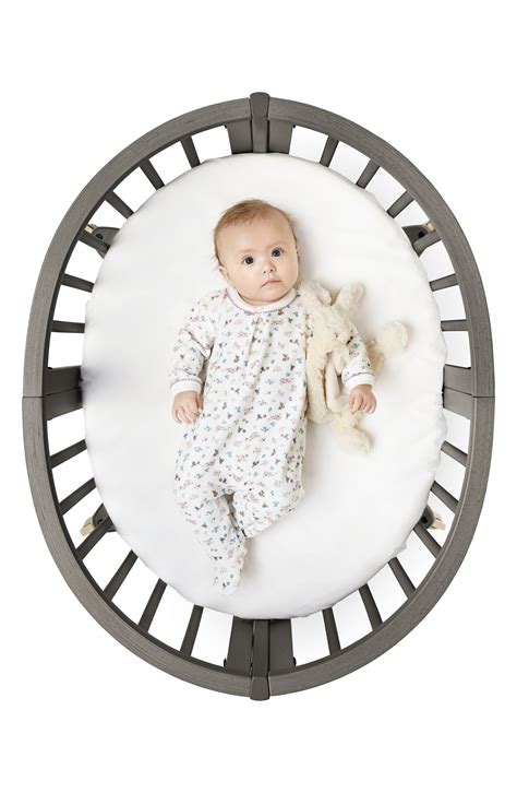 Infant Stokke Sleepi Mini Crib Drape Rod And Mattress Bundle Size One
