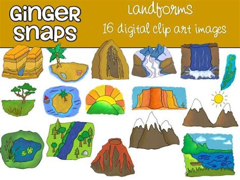 Landforms Clip Art Artofit