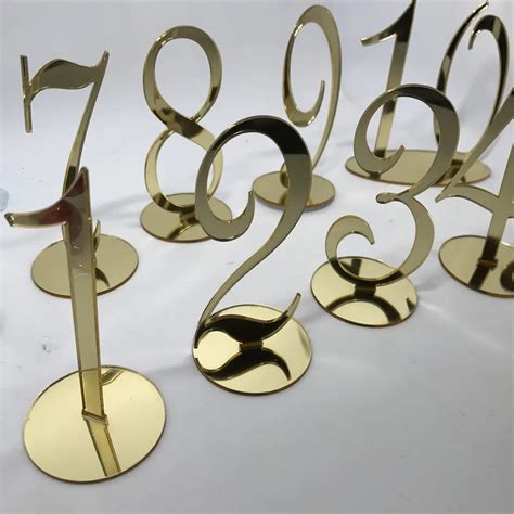 15cm Height Acrylic Table Numbers 1 15 Weddings And Events Standing
