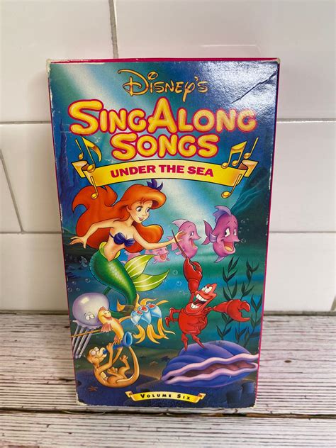 Disney Sing Along Songs Little Mermaid Under The Sea Vhs Video Tape Vol