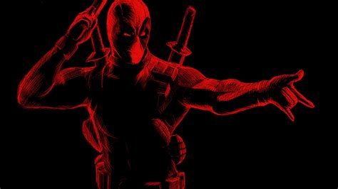 2560x1440 Deadpool Red Art 1440p Resolution Hd 4k Wallpapersimagesbackgroundsphotos And Pictures
