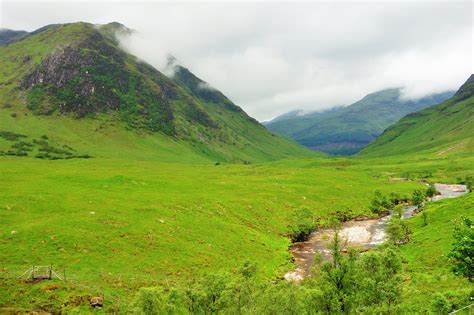 Glencoe In Scottish Highlands Is Famous For Scenery And Landscapes