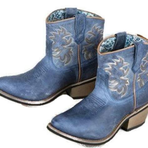 Laredo Shoes Bnib Laredo Navy Sapphyre Western Cowgirl Boots Color Blue Size 9 Boots