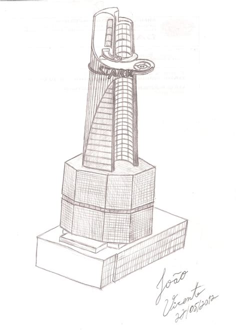 Stark Tower From The Avengers Movie Planos 3d Los Vengadores Dibujos
