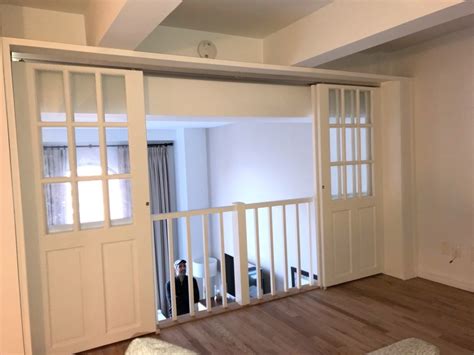 Custom Sliding French Door Partition To Close Off Loft Space Call Us
