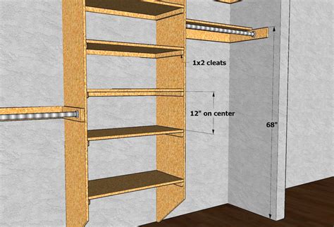 Learn how to install a shelf and clothing rod in your closet. Cool lay out | Closet shelves, Linen closet shelves ...