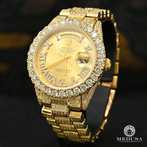 Rolex President Day-Date 36mm - Iced Out in 2020 | Gold ...