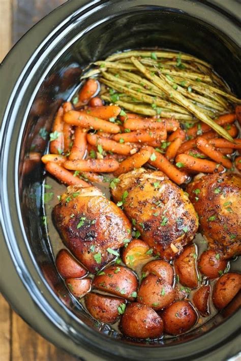 The long cooking times allow ingredients to really set the crock pot on low before bed to have a hearty breakfast waiting for you when the alarm goes off. 10 Easy-Peasy Crock-Pot Freezer Meals | Slow cooker ...