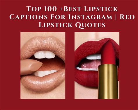 top 100 best lipstick captions for instagram red lipstick quotes