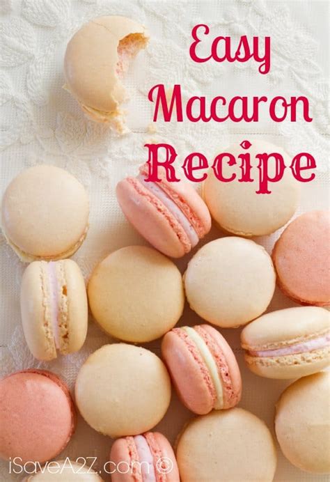Leave the piped macarons to dry before cooking; Easy Macaron Recipe - iSaveA2Z.com