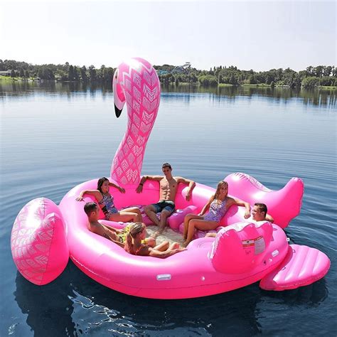 530cm Giant Inflatable Flamingo Pool Float For 6 People Perfect For