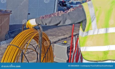 Work In The Sewers Stock Photo Image Of Sewer Installation 20654858