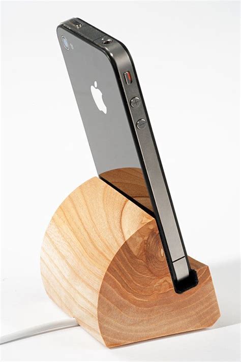Stand And Dock For Iphone 4 Iphone 4s With Usa Power Adapter Wood