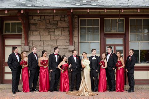 Red And Black Wedding Party Dresses Images 2022