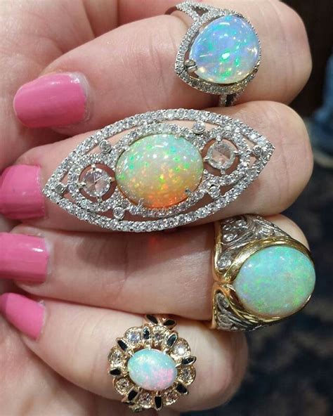 Opal Rings Beautiful Jewelry Opal Jewelry Exquisite Jewelry