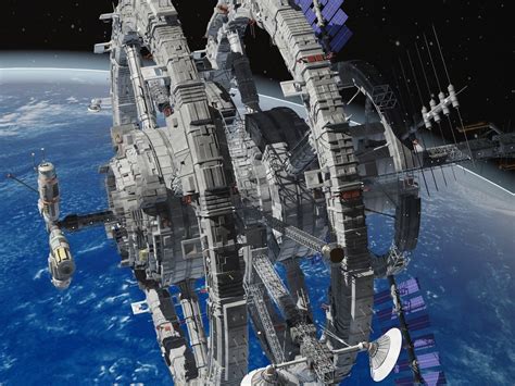 Sci Fi Space Station 3d Model Cgtrader