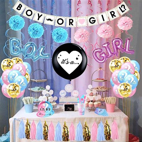 Whether you are looking for something classic and a giant gender reveal balloon filled with confetti is a great visual reveal. 10 Baby Gender Reveal Party Ideas | Baby Shower | PartyIdeaPros.com