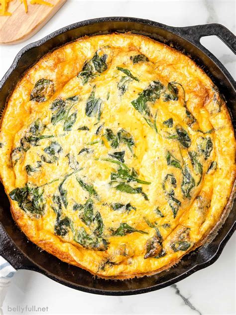 Ham And Spinach Frittata Recipe Belly Full