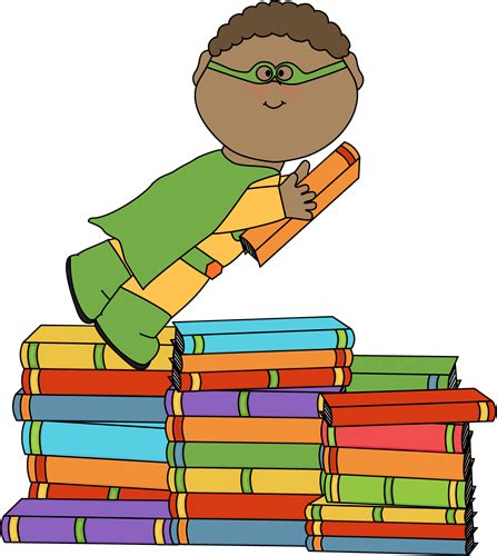 Superhero Flying With A Book From Mycutegraphics School Creatief