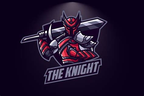 Knight Esport Logo Knight Logo Warrior Logo Logo Illustration Design