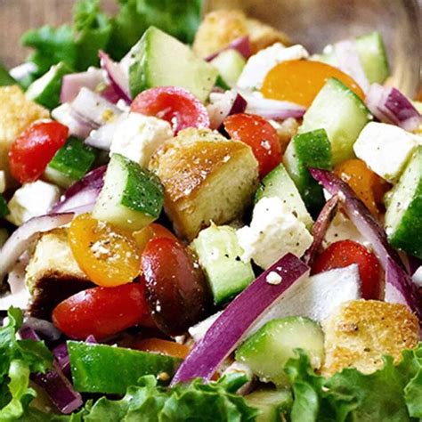 Greek Panzanella Salad Seasons And Suppers