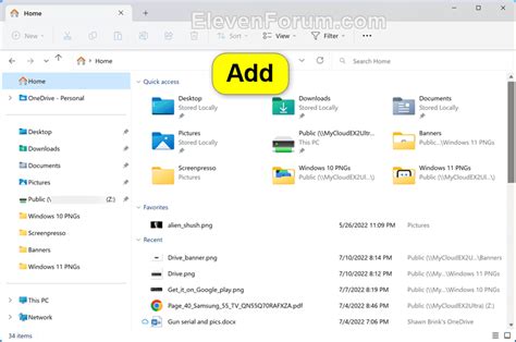 Add Or Remove Home In Navigation Pane Of File Explorer In Windows 11