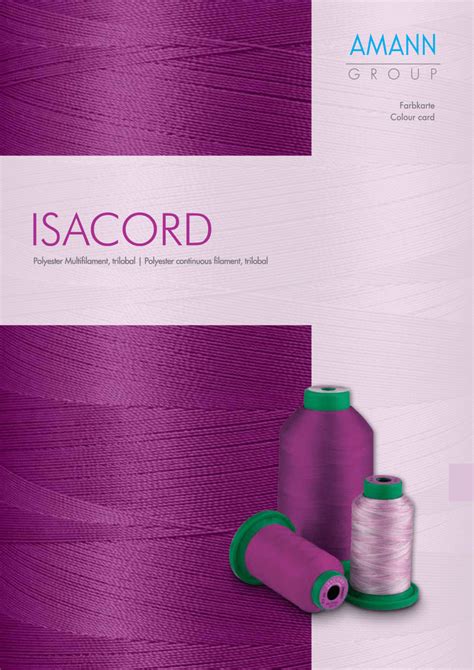 Isacord Embroidery Thread Colour Chart Fabric8