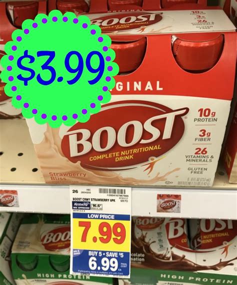 New Coupon Boost Nutritional Drinks As Low As 399 At Kroger
