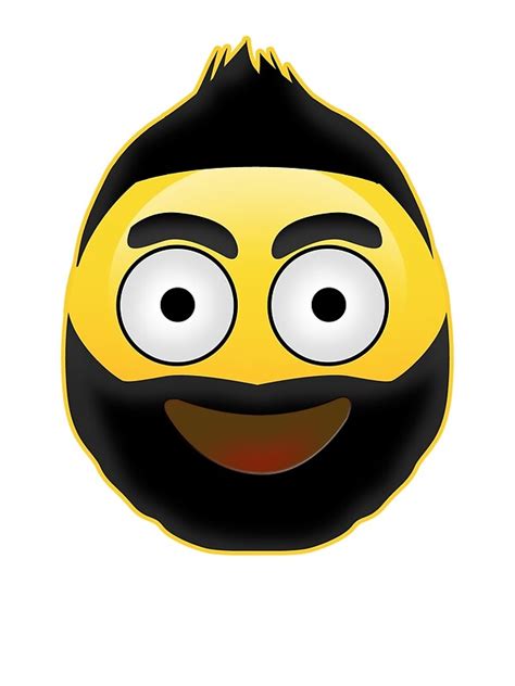 Emoji Mohawk And Beard Posters By Hippocollection Redbubble