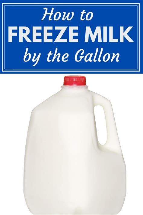 How To Freeze A Gallon Of Milk Thrifty Jinxy