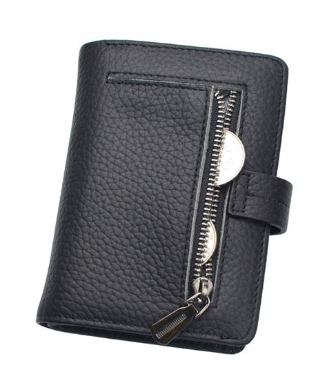 Womens Rfid Blocking Security Leather Small Compact Billfold Ladies