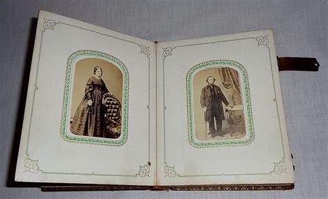 lot civil war era photo album with cdv s and tintypes includes lincoln etc