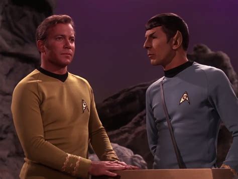 Leonard Nimoy And William Shatner In Star Trek 1966 Star Trek