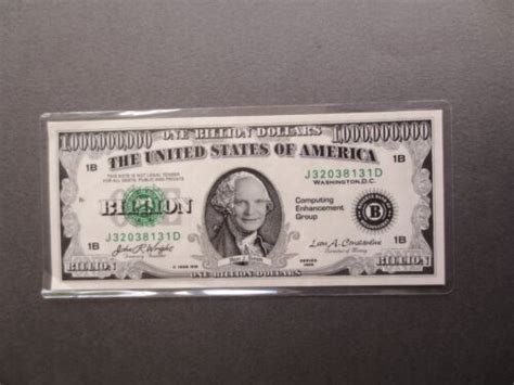 Bookmark United States Of America 1000000000 Billion Dollars Bill