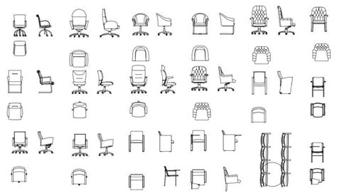 Cafe Chair Autocad Block Multiple Dining Tables Chairs Etc Furniture