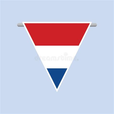 netherlands flag vector illustration decorative design stock vector