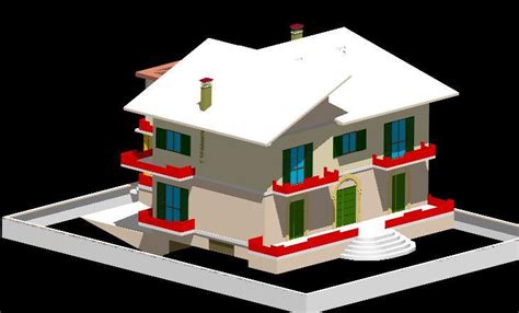 House Project 3d Dwg Full Project For Autocad Designs Cad