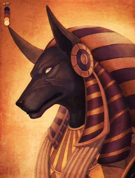 jackal headed anubis holds the ultimate judgment over the dead measuring every heart against