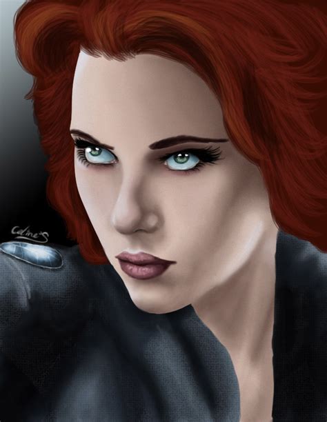 The Avengers Black Widow Drawing By Celientje Dragoart