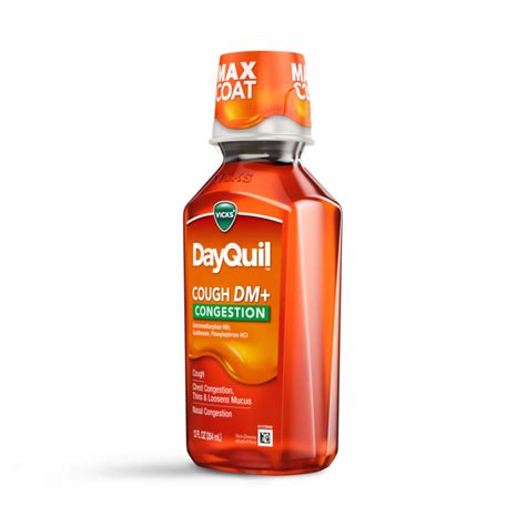 Dayquil Cough Dm Congestion Maximum Strength Daytime Relief Liquid