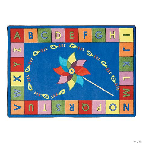 Joy Carpets Alphabet Pinwheel® Classroom Rug Oriental Trading
