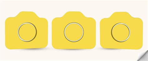 Premium Psd Psd 3d Yellow Camera Icon For Social Media Icons With