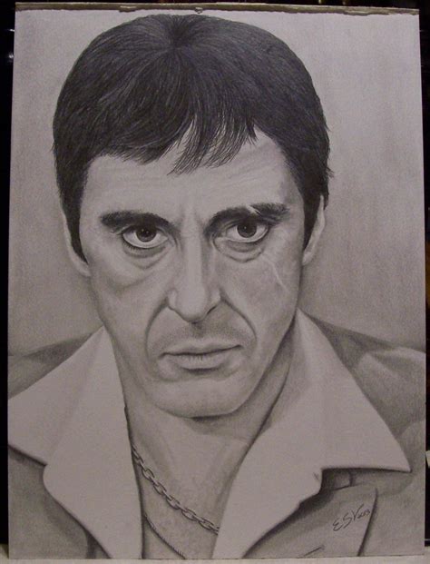 Scarface Al Pacino Portrait By Ashes48 On Deviantart