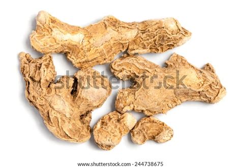 Collection Dry Ginger Root Over White Stock Photo 244738675 Shutterstock