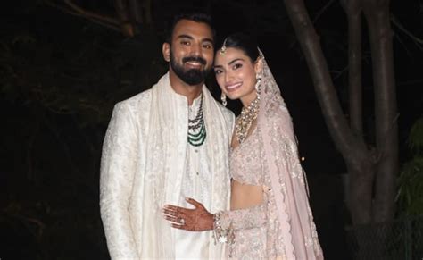 ndtv movies on twitter newlyweds athiya shetty and kl rahul pose for pics post wedding