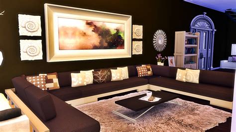 Sims 4 Room Download Elles Living Room Sanjana Sims Studio