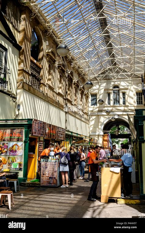 The Food Stalls St Nicholas Market Bristol England Uk Stock Photo Alamy