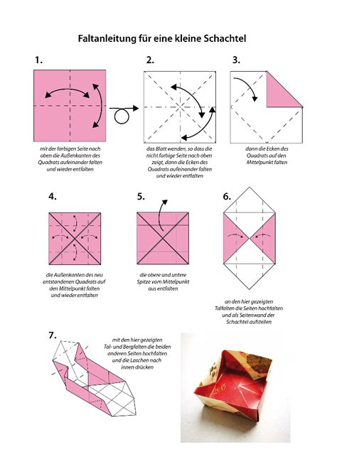 Wie sie schweine aus geldscheinen falten erfahren sie in unserem blog! Origami Anleitung Schachtel Pdf / Anleitung Masu ...