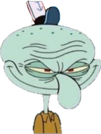 Download Meme Squidward Smiling Png And  Base