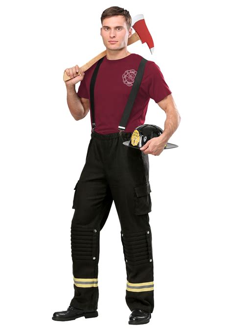 Happy Shopping Adult Costumes Fireman Firefighter Uniform Mens Costumes Deals Of The Day Up To